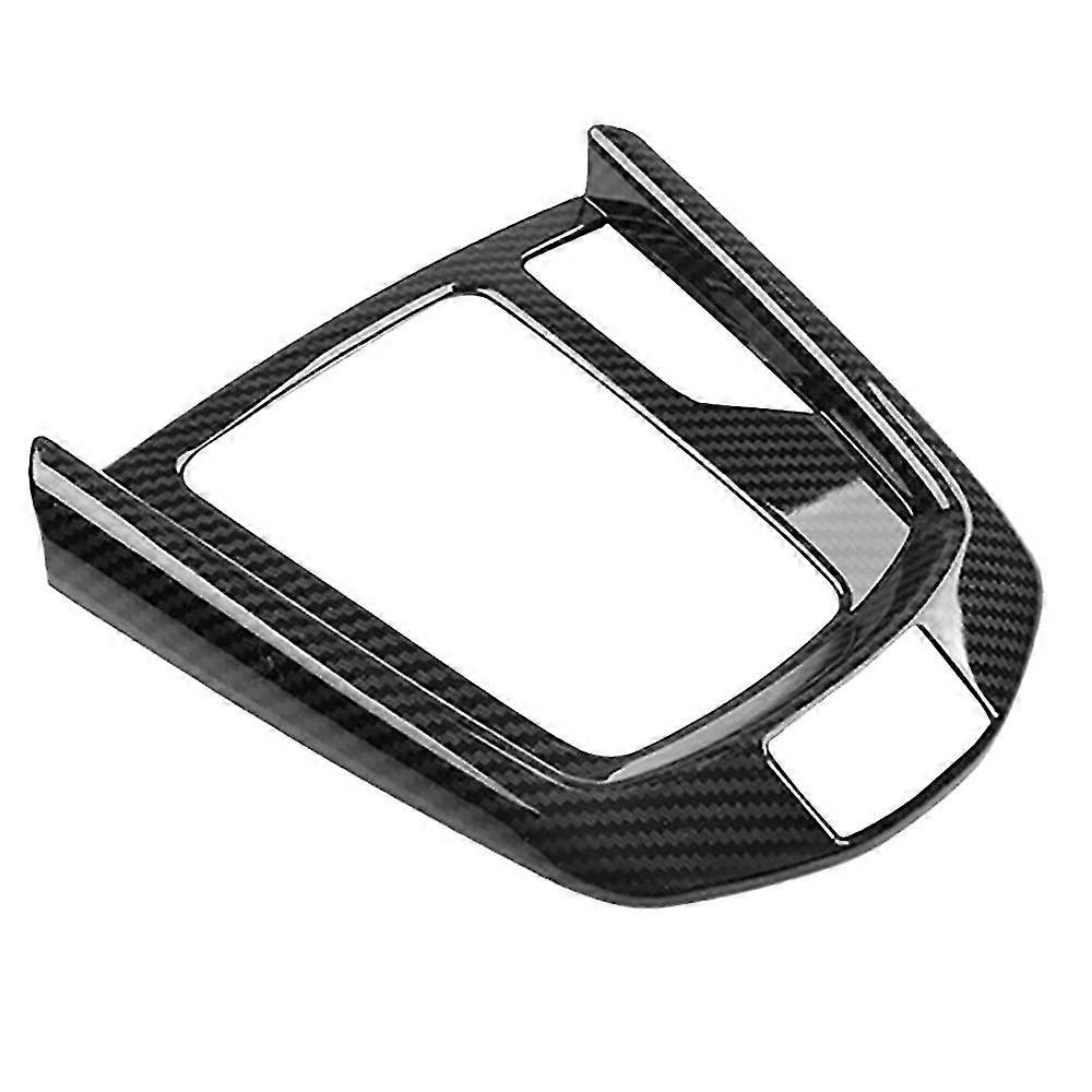 Carbon Fiber Abs Car Central Gear Shift Knob Panel Frame Cover Trim Car Styling For 2 20-21 -3 15-2