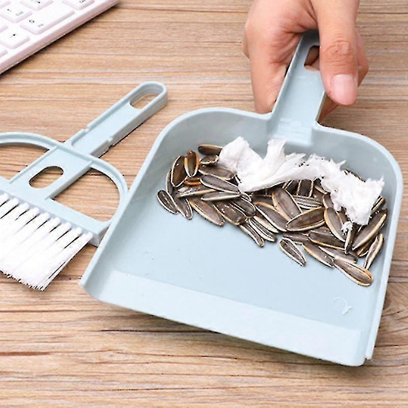 Keyboard Desktop Brush With Dust Collector Mini Broom Dustpan Set Household Cleaning Tools For Sofa