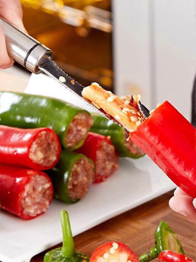 Instrument de îndepărtare a semințelor de corer din oțel inoxidabil | Pregătirea ușoară și rapidă a legumelor