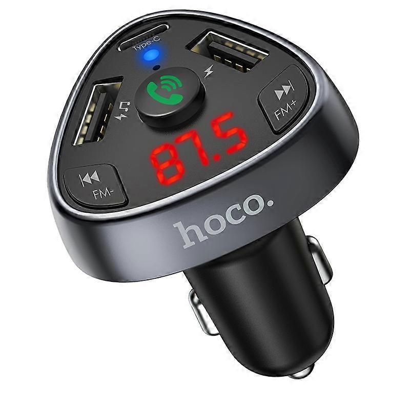 Hoco E51 Bluetooth FM Transmitter for iOS and Android Devices Black