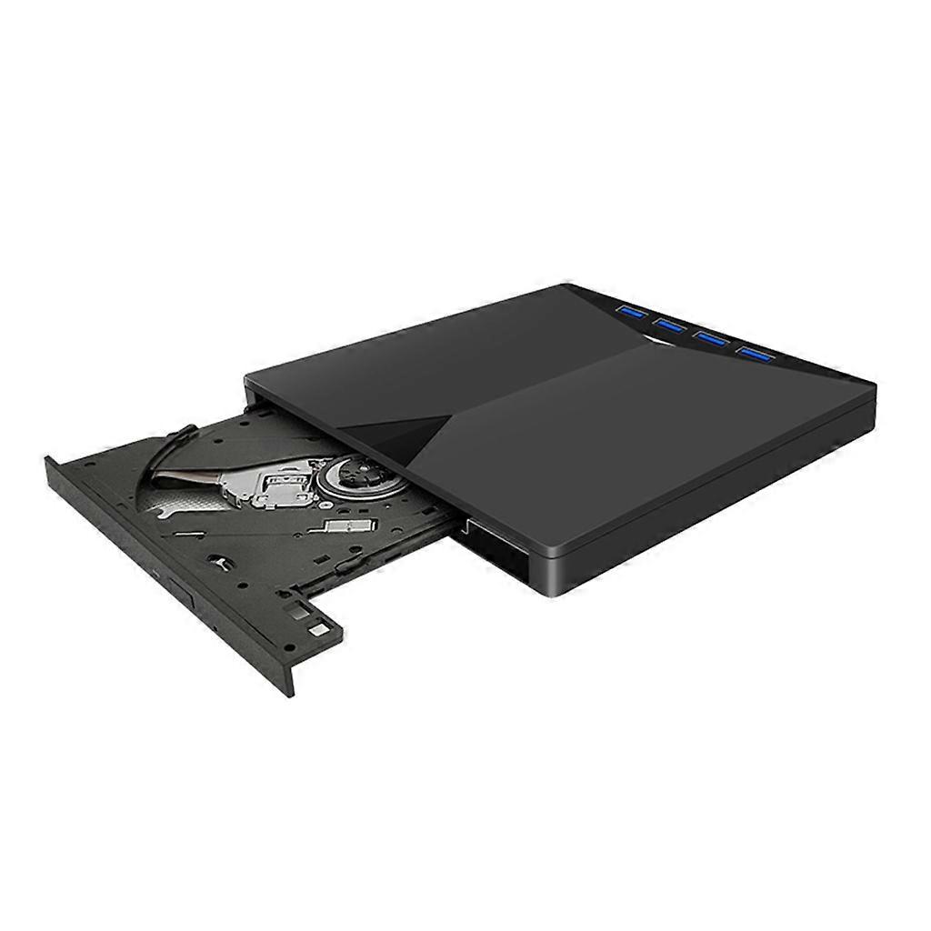 محرك أقراص ضوئية خارجي CD 4x USB 3.0 DVD VCD كاتب مسجل TF مشغل بطاقة