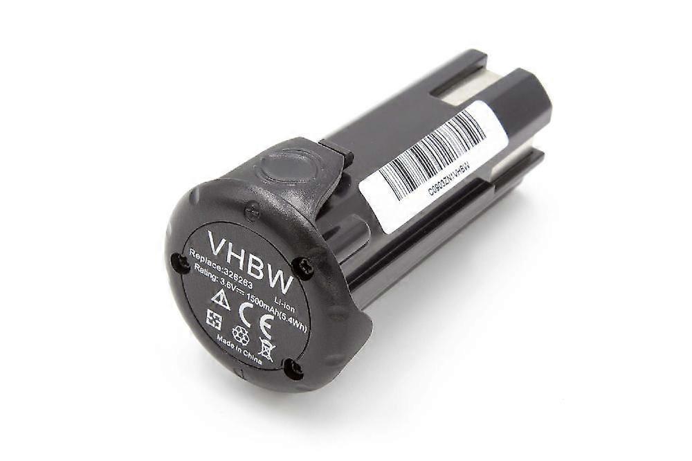 vhbw Akku kompatibel mit Hitachi Hikoki NT65GAP9, NT50GSP9, NT65GBP9, NT 50GS, NT 65GA, NT 65GB, DB 3DL, DB 3DL2 Werkzeug (1500 mAh, Li-Ion, 3,6 V)