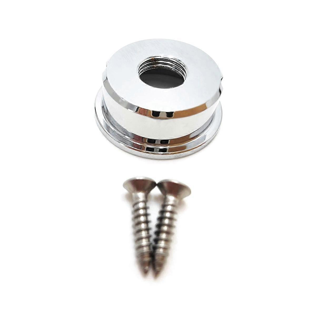 TL Round Socket Electric Guitar Audio Output Jack Socket Socket TL Guitar Jack Electric Bass Output Silver