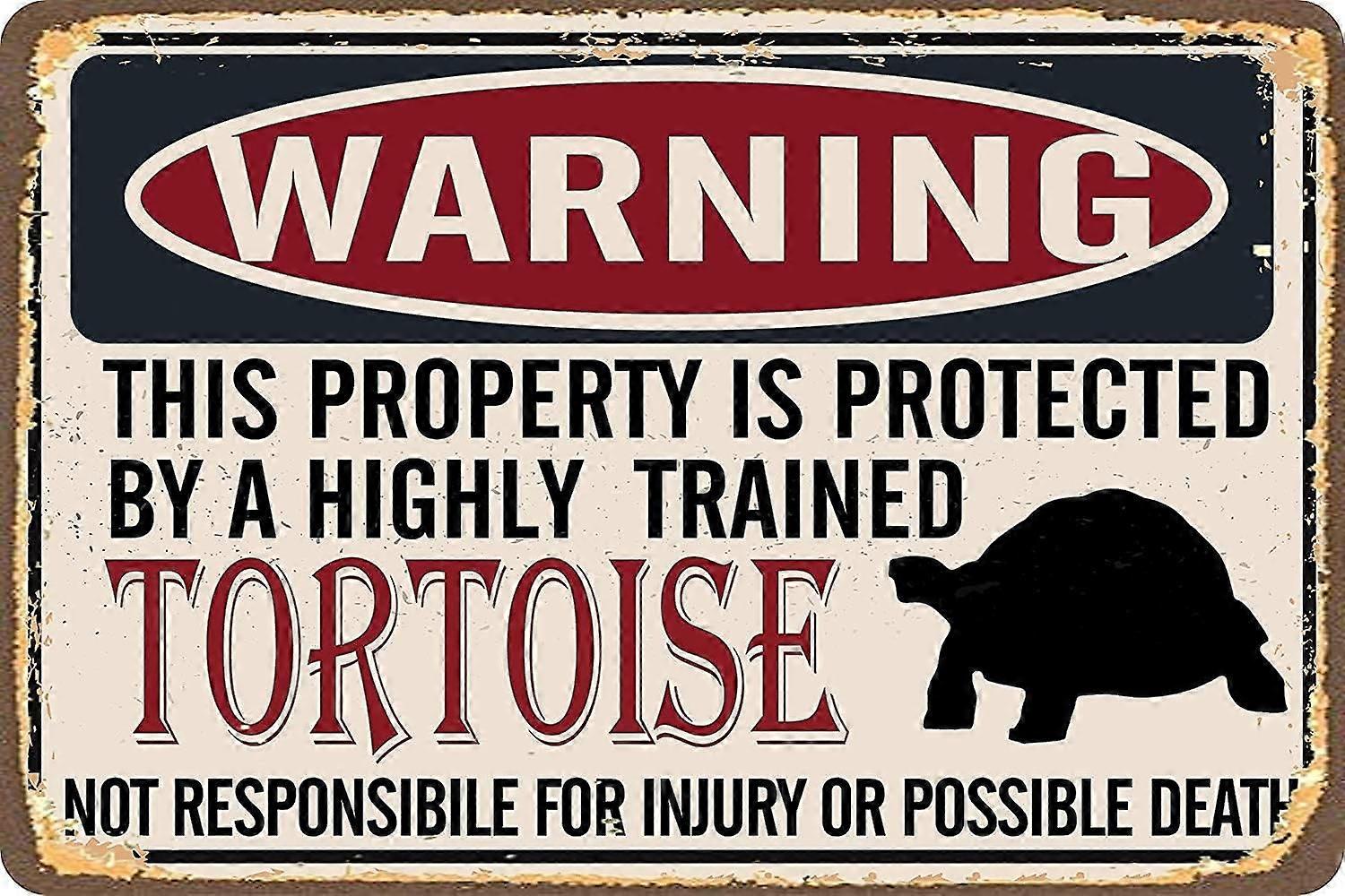 خاصية تحذير علامة معدنية محمية بواسطة السلحفاة الرجعية معدنية القصدير علامة خمر الألومنيوم لهوم