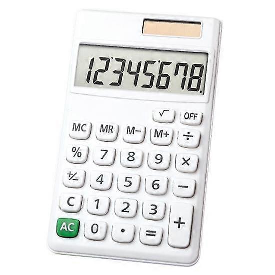 8-Digit Calculator with Comfortable Buttons Solar Powered Large Display Multipurpose Basic Calculator