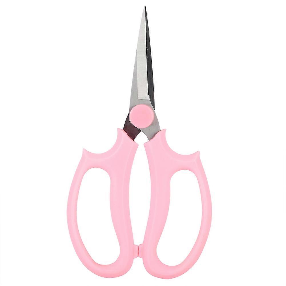Multifunctional Floral Scissors Pruning Shears Flower Cutting Scissors(Pink)
