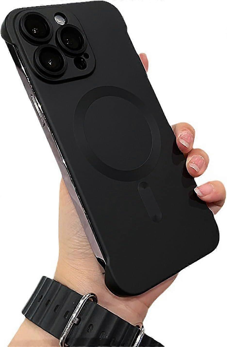 Magsafe Frameless Matte Ultra-thin Lightweight Bumper Phone Case for iPhone 15 Pro Max/iPhone 15 Pro