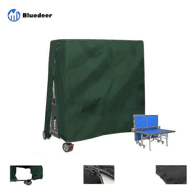 屋外卓球台防水・防塵 165 x 70 x 185 cm グリーン