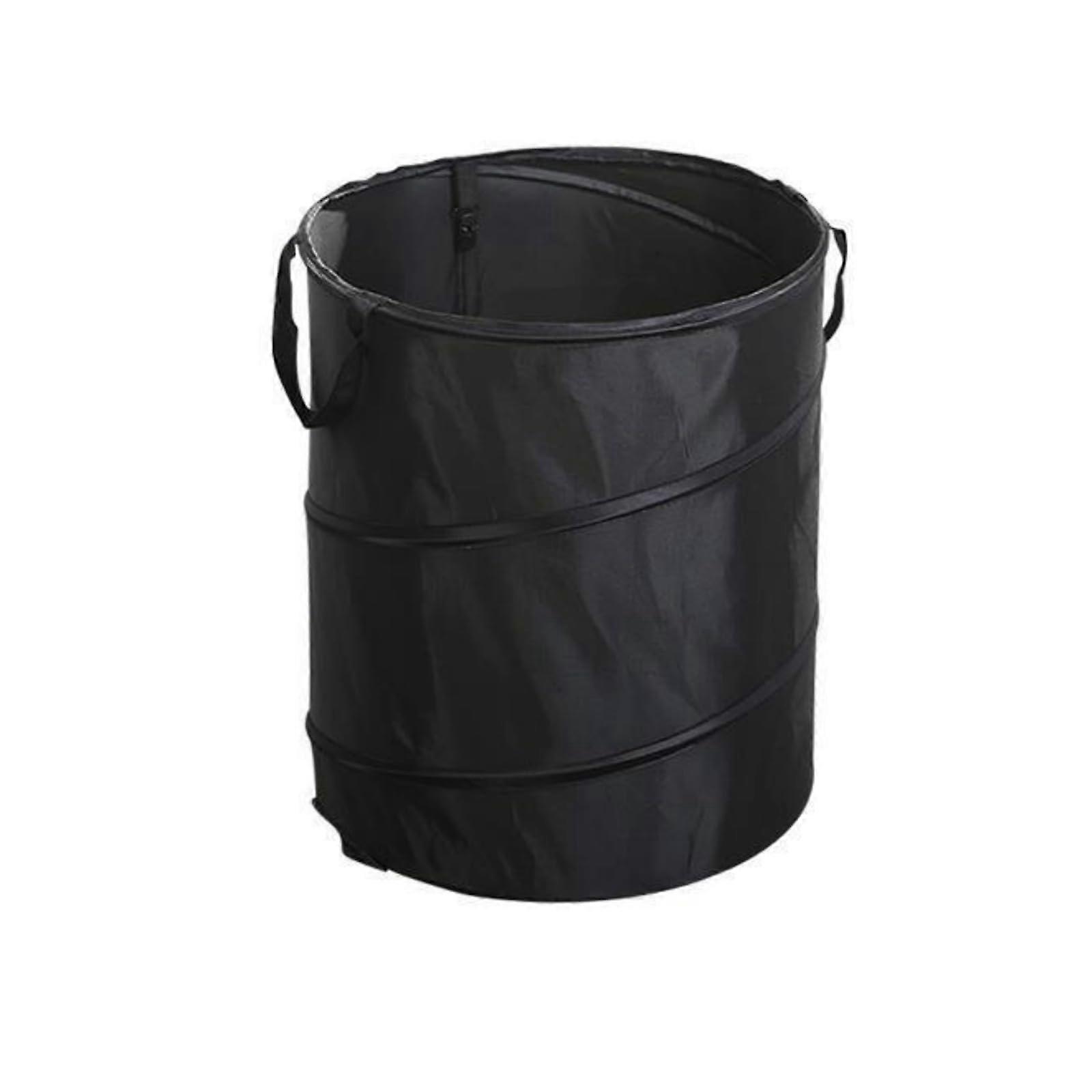 Collapsible Trash Can 10-Gallon For Camping Foldable Portable Waste Bin