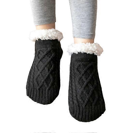 Couple Socks Fashion Pattern Keep Warm Washable Non Slip Knitting Floor Socks for Home