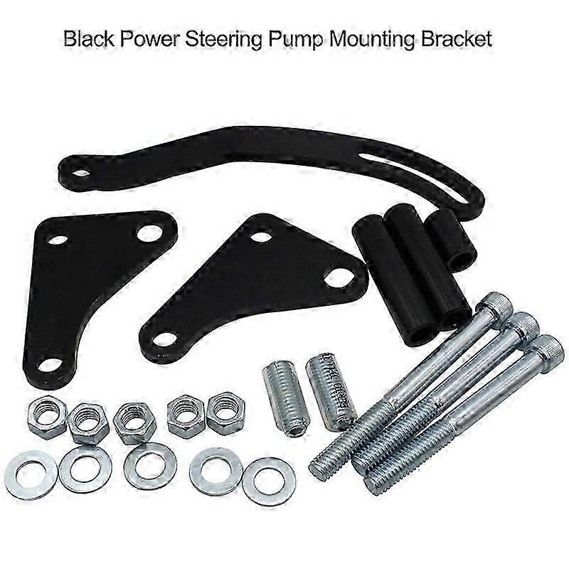 thumbnail image 2 of KevinPower88 SBC Power Steering Pump Bracket Kit - Small Block Chevy 283-400, Left Mount, Steel 2 of 5