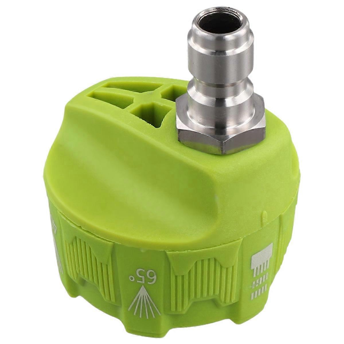 High Pressure Washer Nozzle Adjustable Cleaning Nozzles Adjustable Hose Nozzle Quick Connect Male Adapter Green