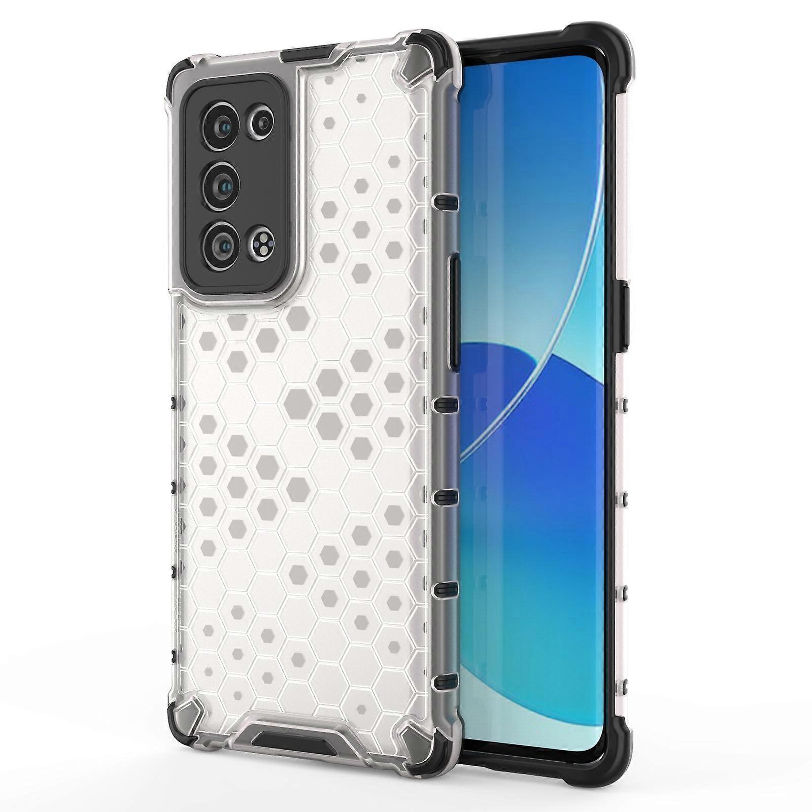 For OPPO Reno6 Pro+ 5G Shockproof Honeycomb PC + TPU Protective Case