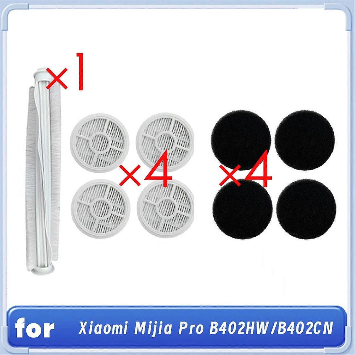 9PCS Main Brush Filter and Sponge Kit for Pro B402HW B402CN Mite Removal Vacuum Cleaner Accessories