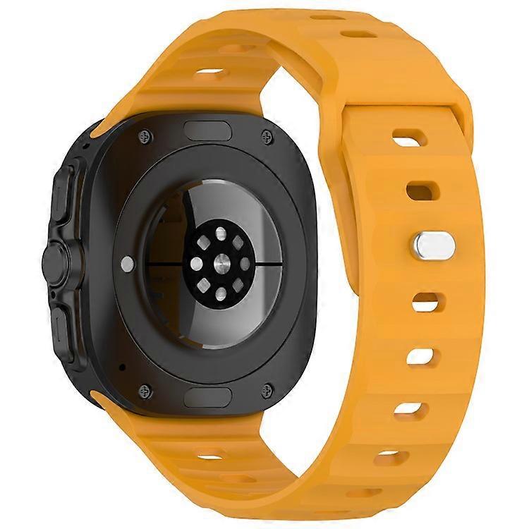 KALEBOL Compatible For Samsung Galaxy Watch Ultra 47mm Silicone Watchband Watch Strap with Square Buckle