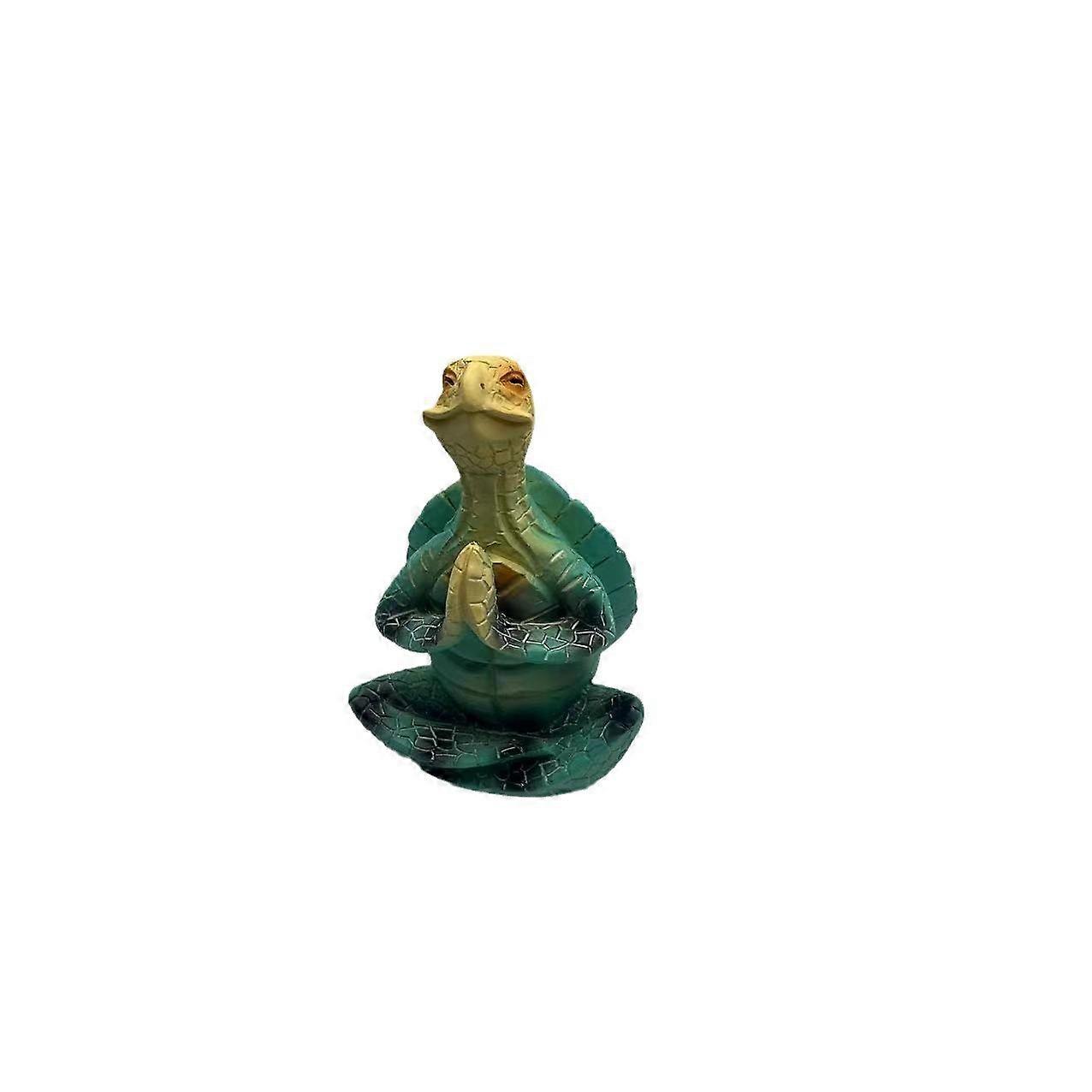 Meditating Turtle Resin Sculpture for Home or Garden Decor