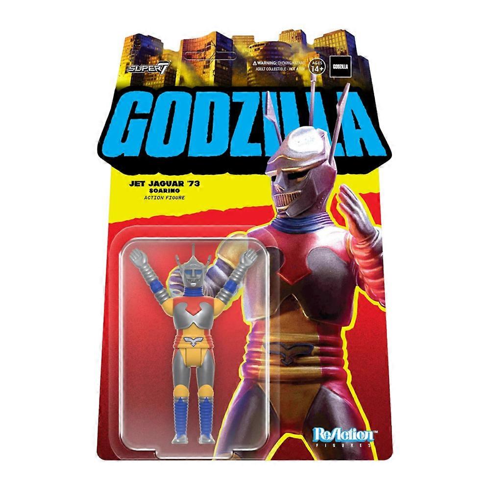 Super7 Godzilla Toho Jet Jaguar '73 Soaring Reaction 3.75" Figure