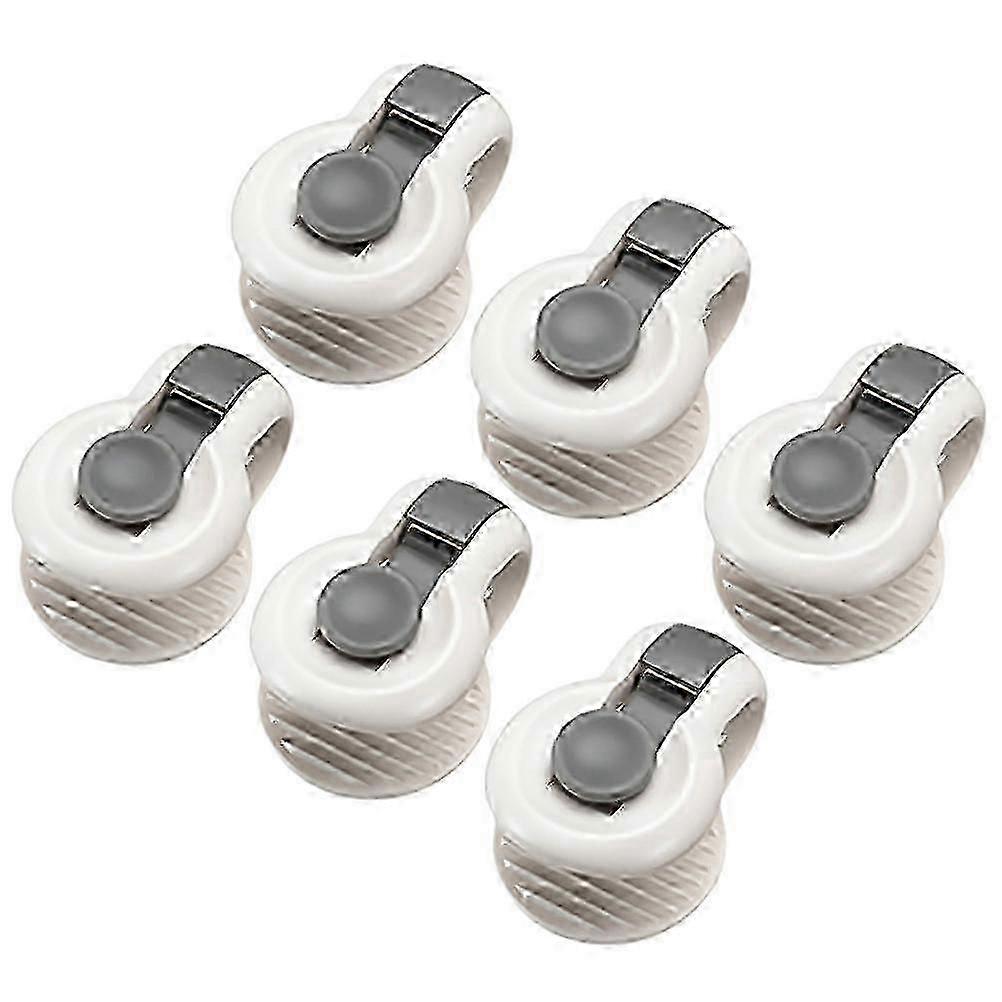 6 Pcs Plastic Quilt fastener Bed Sheet Fastener Bed Sheet Keeper Comforter Fasteners (Grey)