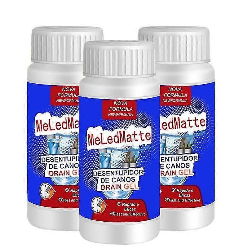 3Pcs Powerful Pipe Dredging Agent Meledmatte, Sink and Drain Pipe Dredge Agent Powder