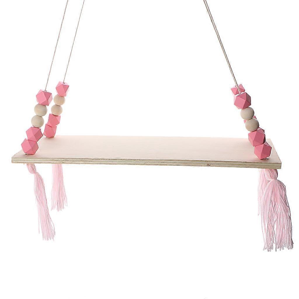 Wooden Hanging rack and shelf Organizer Miniatures Ornament Display Bracket Rack