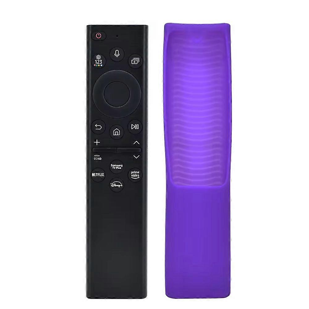 New BN59-01385A For Samsung Voice Bluetooth TV Remote QN50Q80BAFXZX With Cover