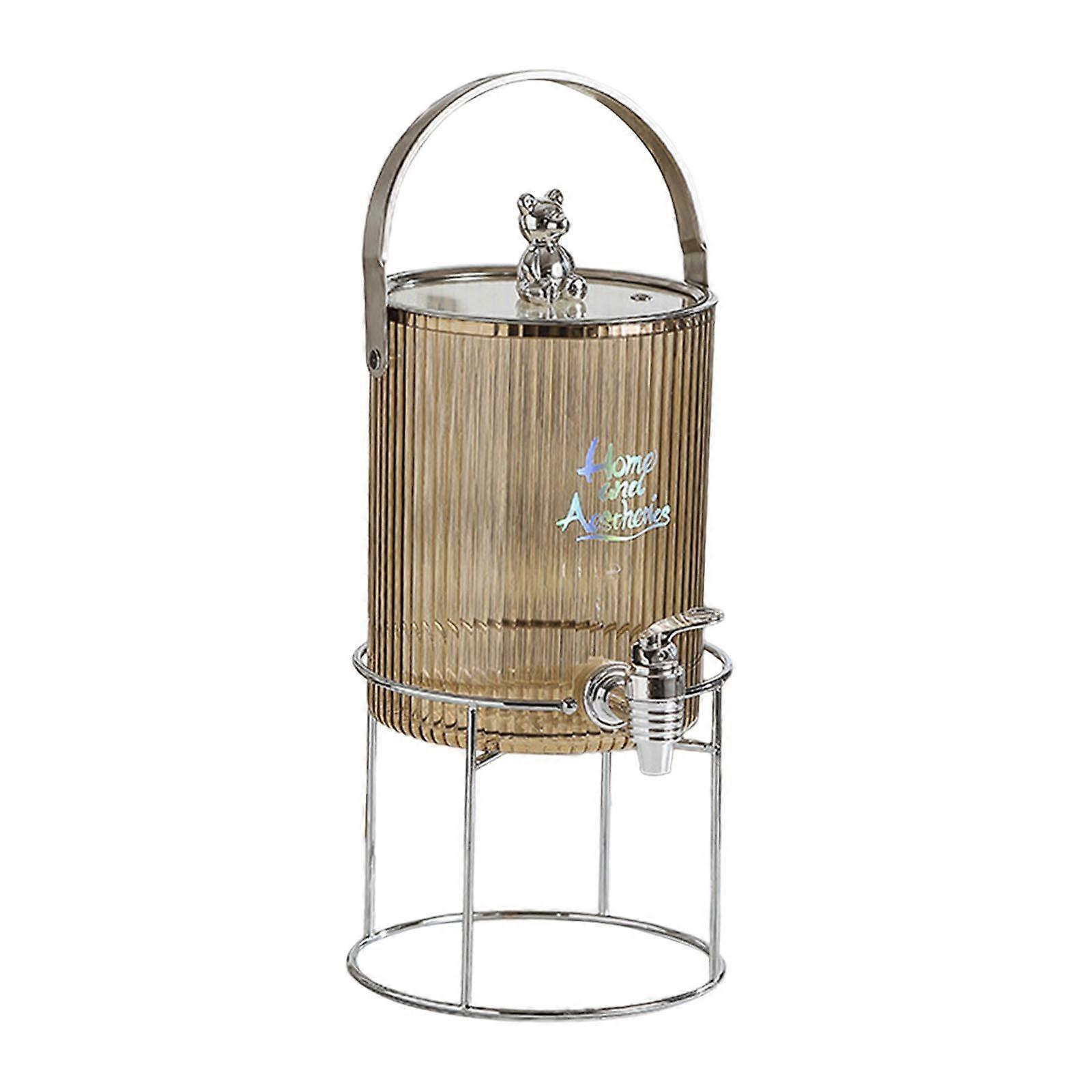 Beverage Dispenser with Spigot Cold Kettle with Faucet with Stand and Lid 3.5L