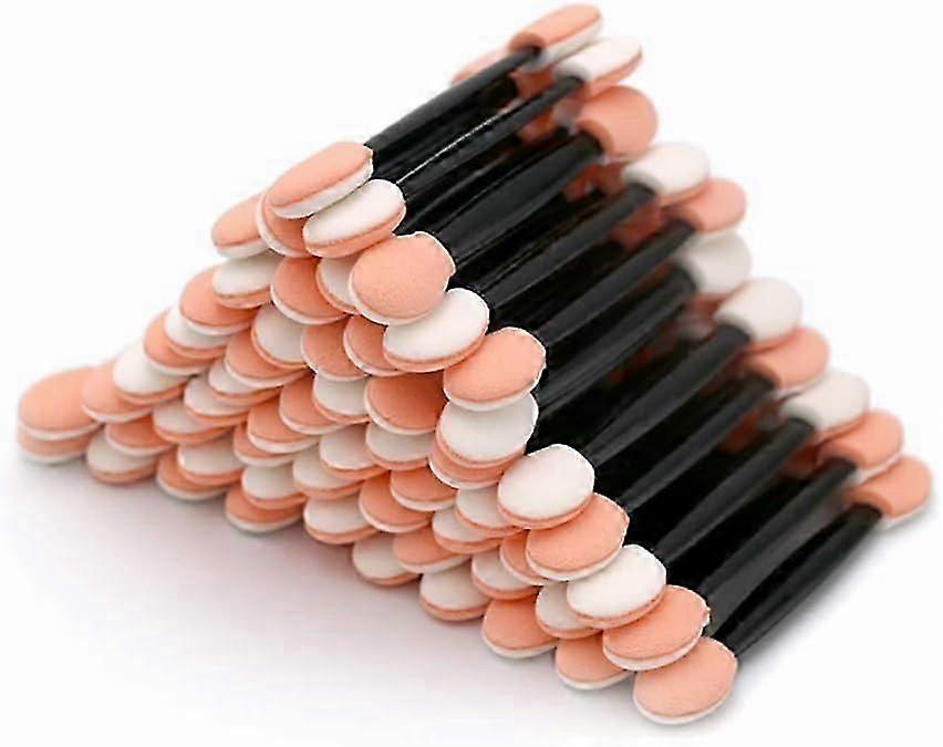 100 Eyeshadow Applicators - Disposable Double-Sided Sponge Brushes - Makeup Tools