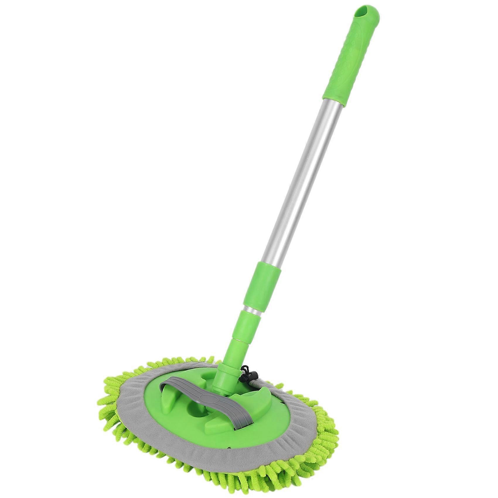 2 in 1 Car Wash Mop Mitt with Long Handle,Scratch Cleaning Tool