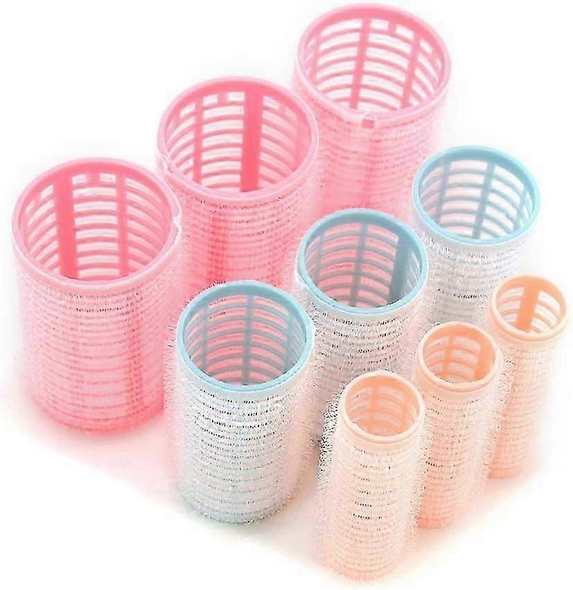 12PCS Self Grip Hair Rollers Set Holding Rollers Hairdressing Curlers with Storage Bag for Setting H