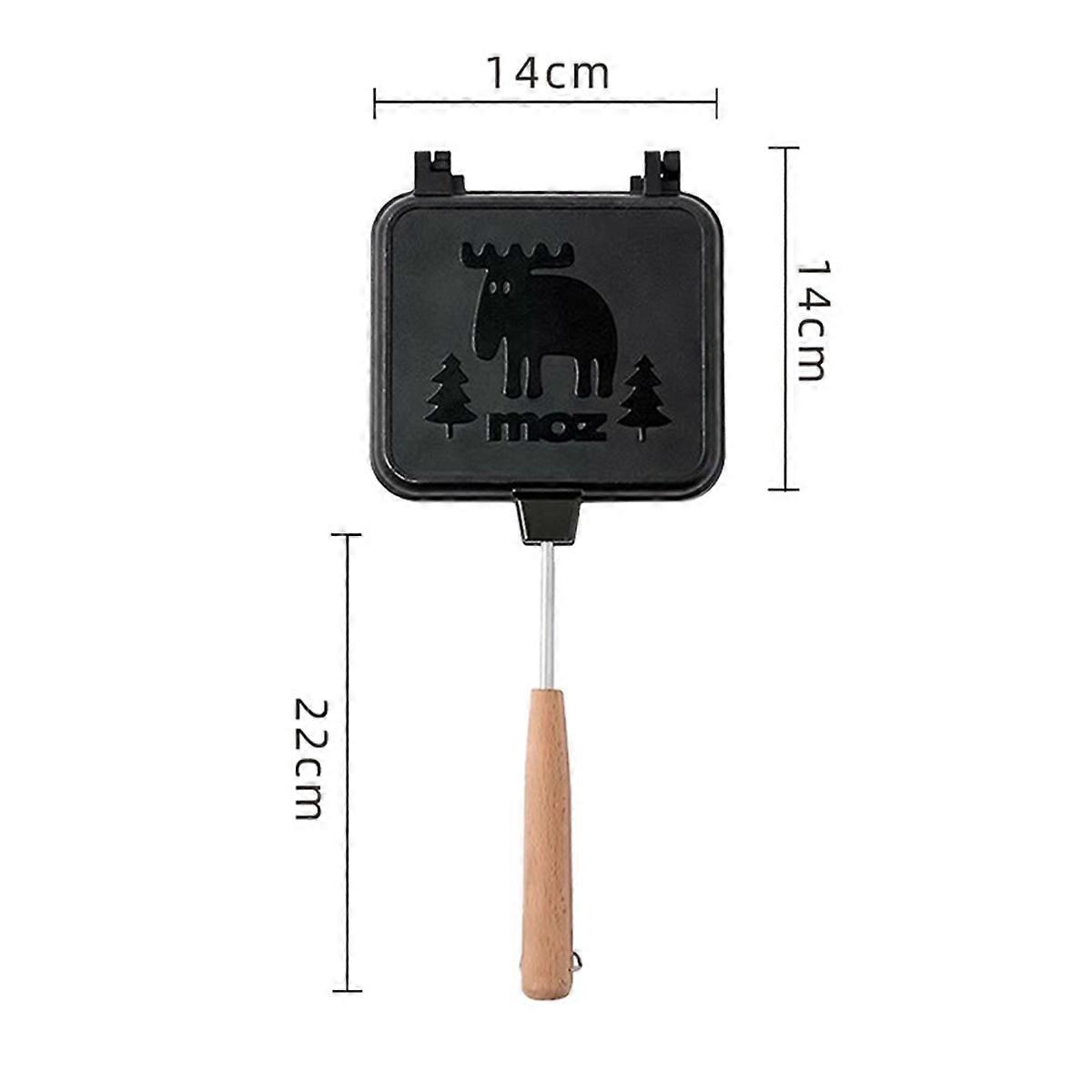 Double-Sided Sandwich Pan Non-Stick Grill Frying Pan For Bread Toast