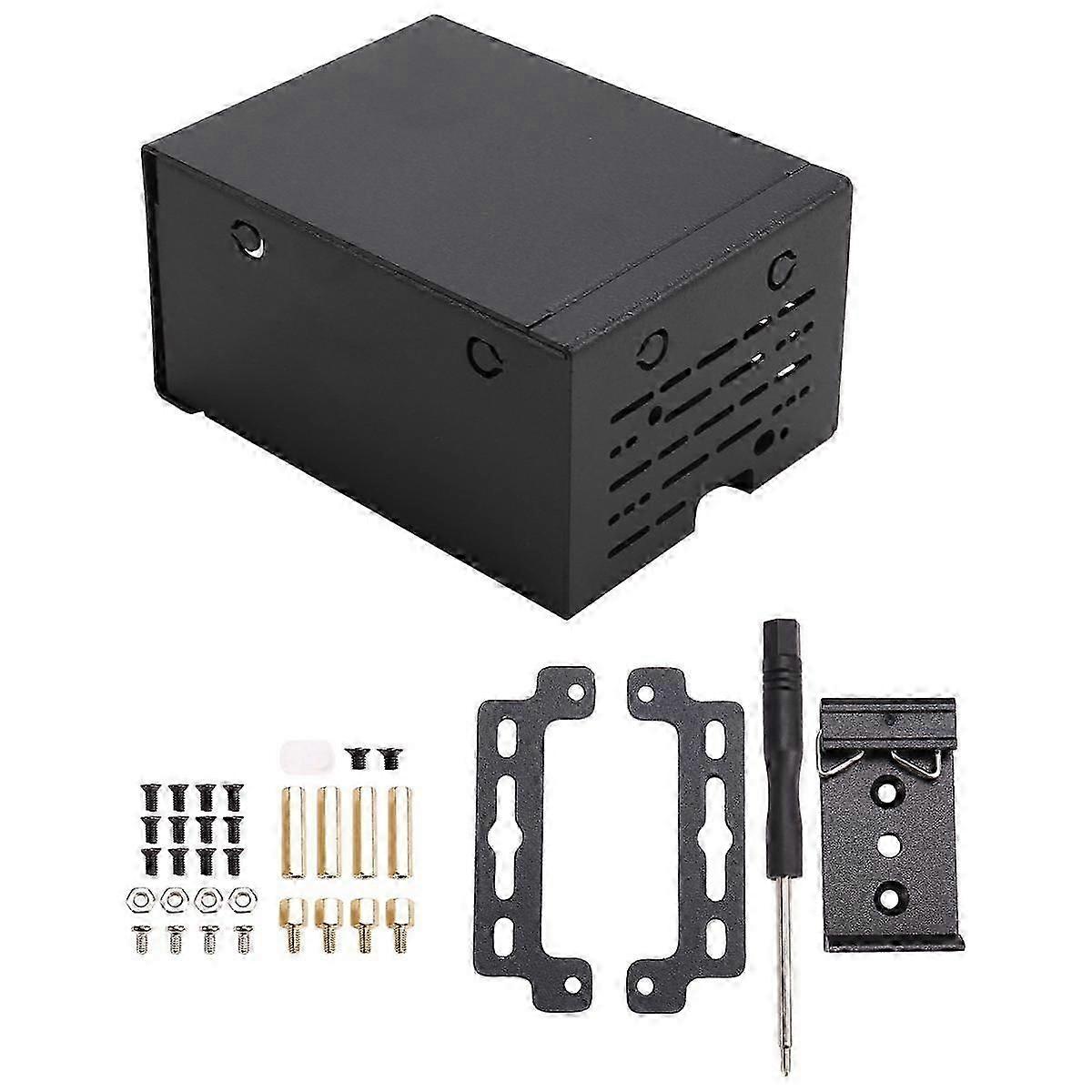 适用于 5 个工业级大空间金属外壳，用于主动冷却器 PCle/PoE HAT