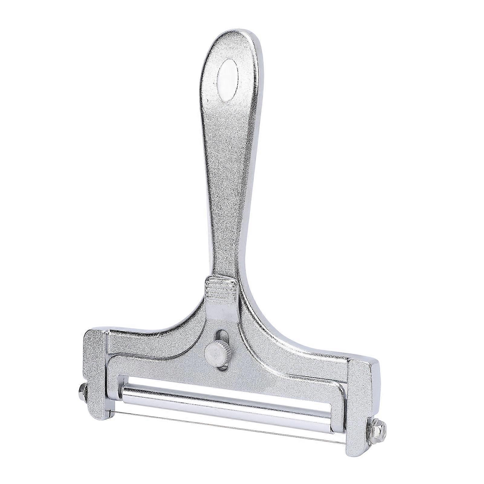 Stainless Steel Handheld Cheese Cutter, Adjustable Wire Cheese Slicing Tool, Butter and Cheese Grater