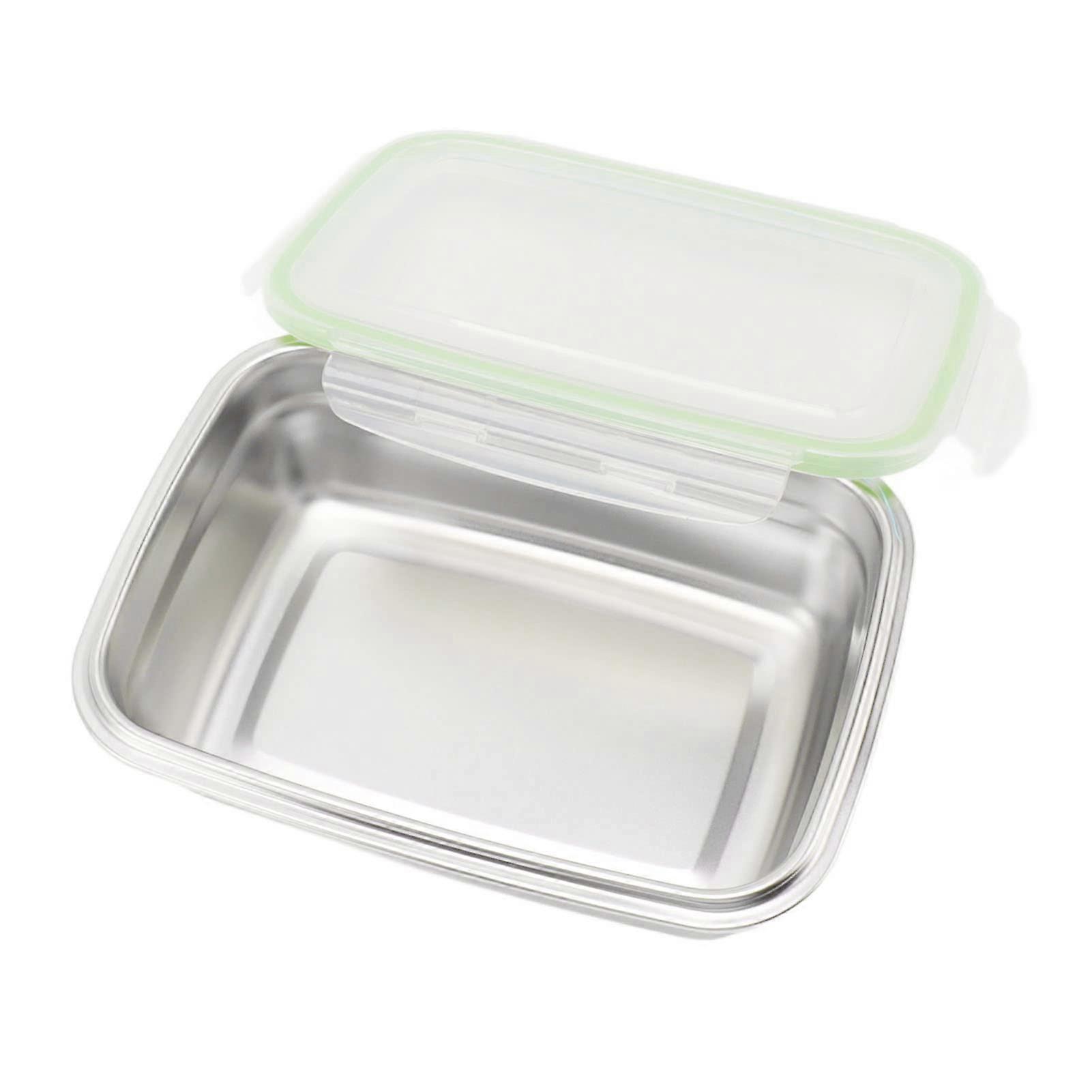 304 Stainless Steel Box - 850ml Food Storage Container for Salads, Sandwiches, and Fruits, Multiuse Lunch Box