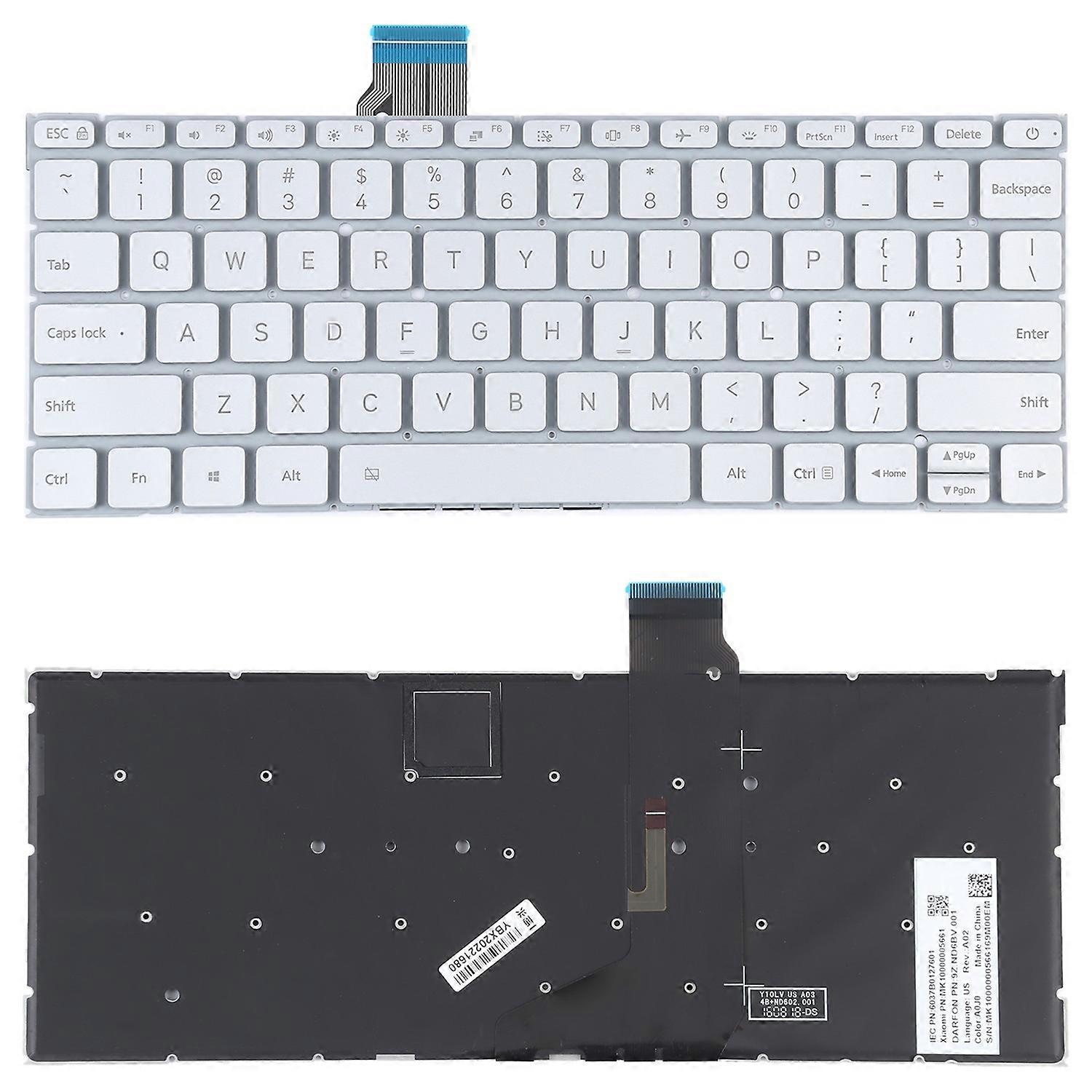 US Keyboard with Backlight For Xiaomi Mi Notebook Air 12.5