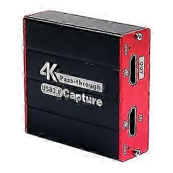 Usb3.0 4k Video Capture Card, 1080p 60fps Hd Game Capture Device Cam Link With Passthrough Work Wi