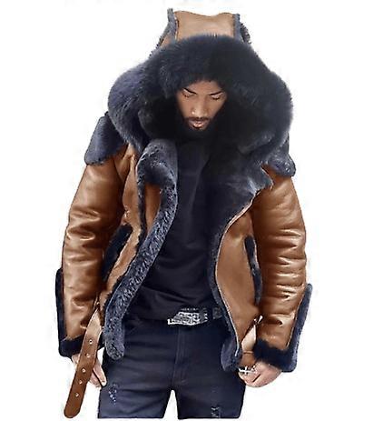 Mens Faux Warm Coat Thicken Jacket