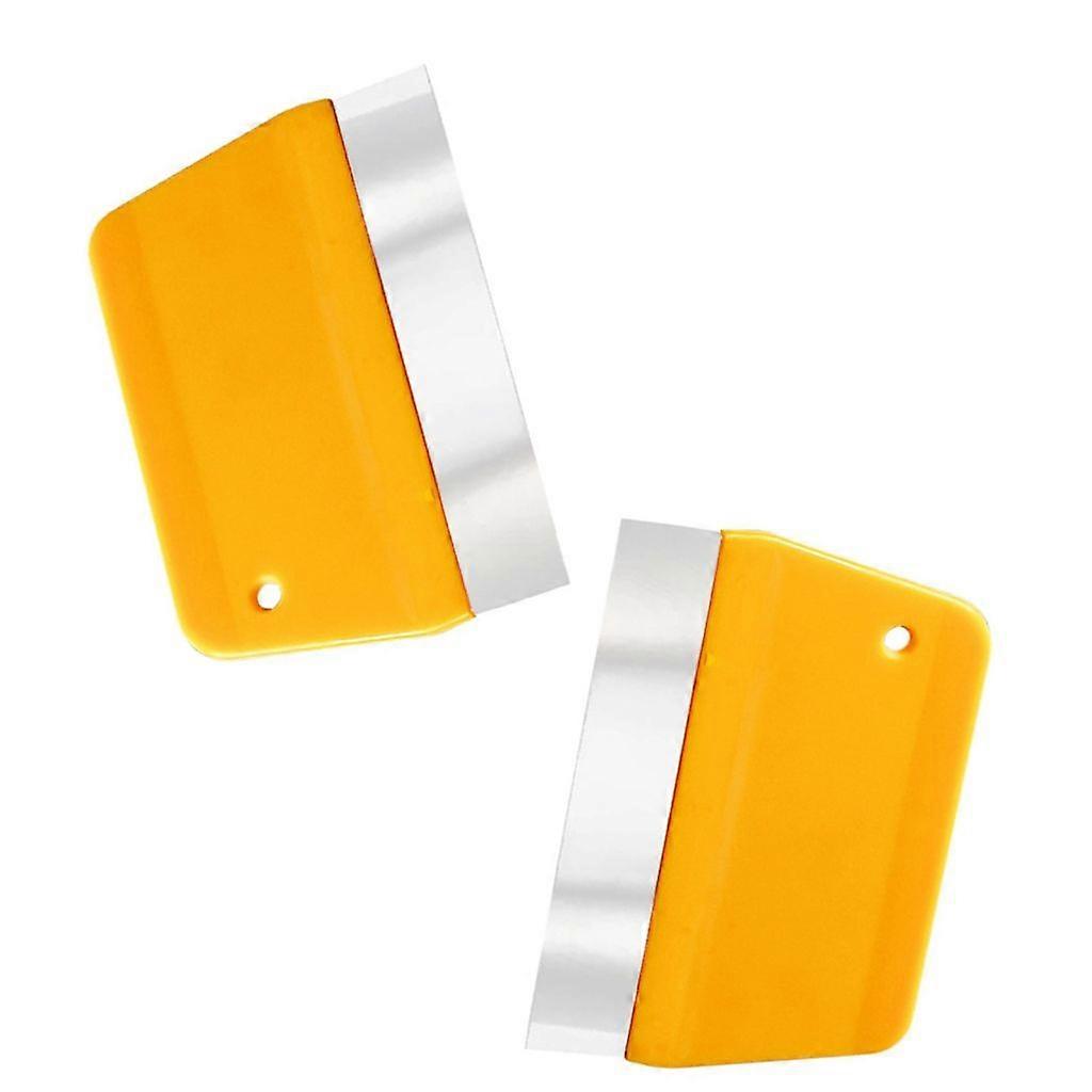 Pack of 2 Clear Cake Cream Scrapers Smooth Butter Icing Spreader Kitchen Tool