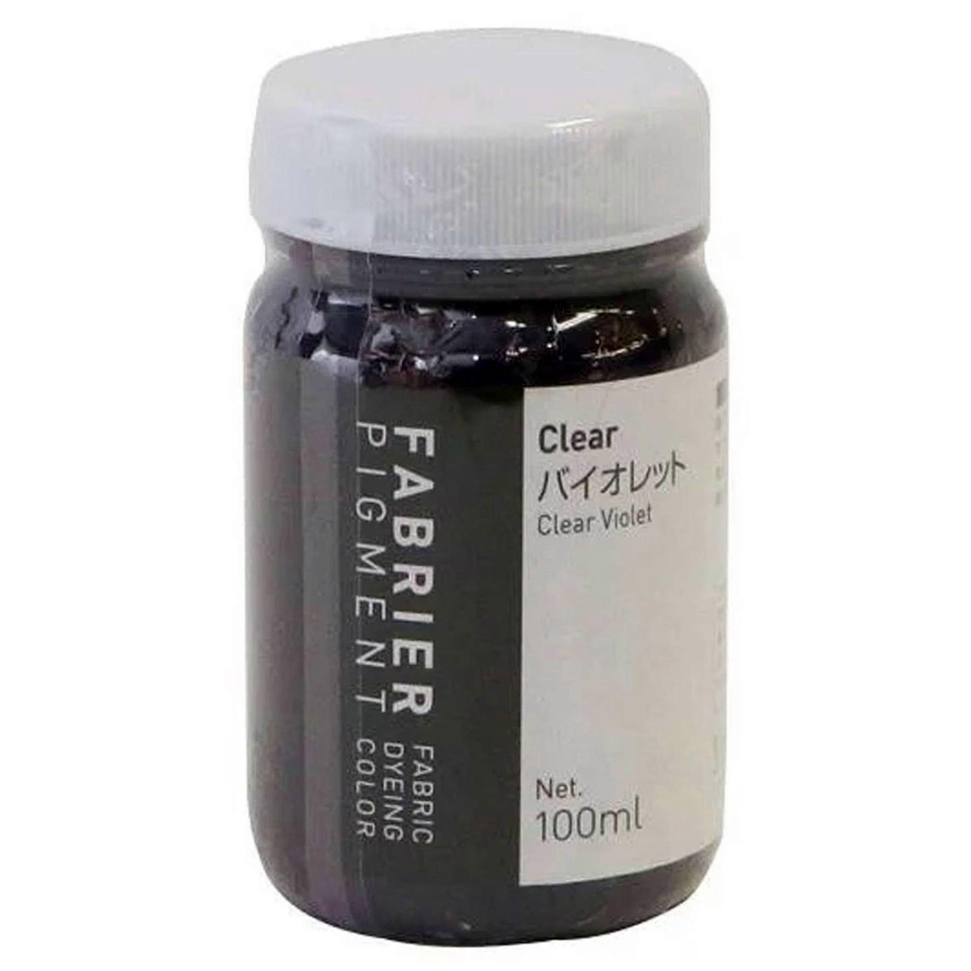 Seiwa Fabrier Clear Violet Leather Textile Color Dye Acrylic Paint 100ml