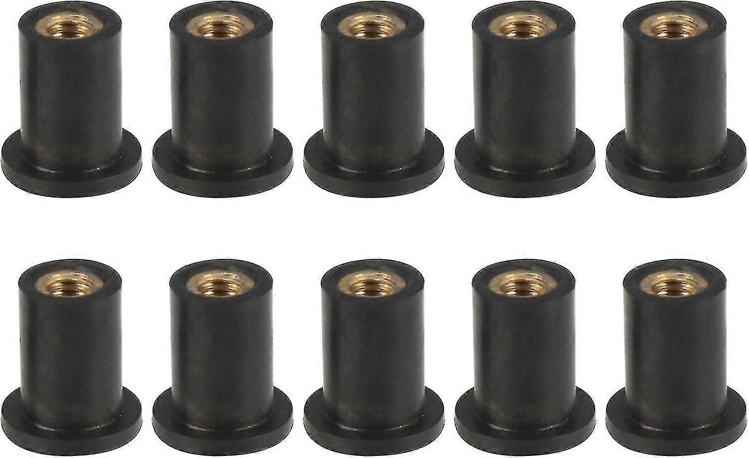 M4 Straight Rubber Screws Nut For Cycle10pcs