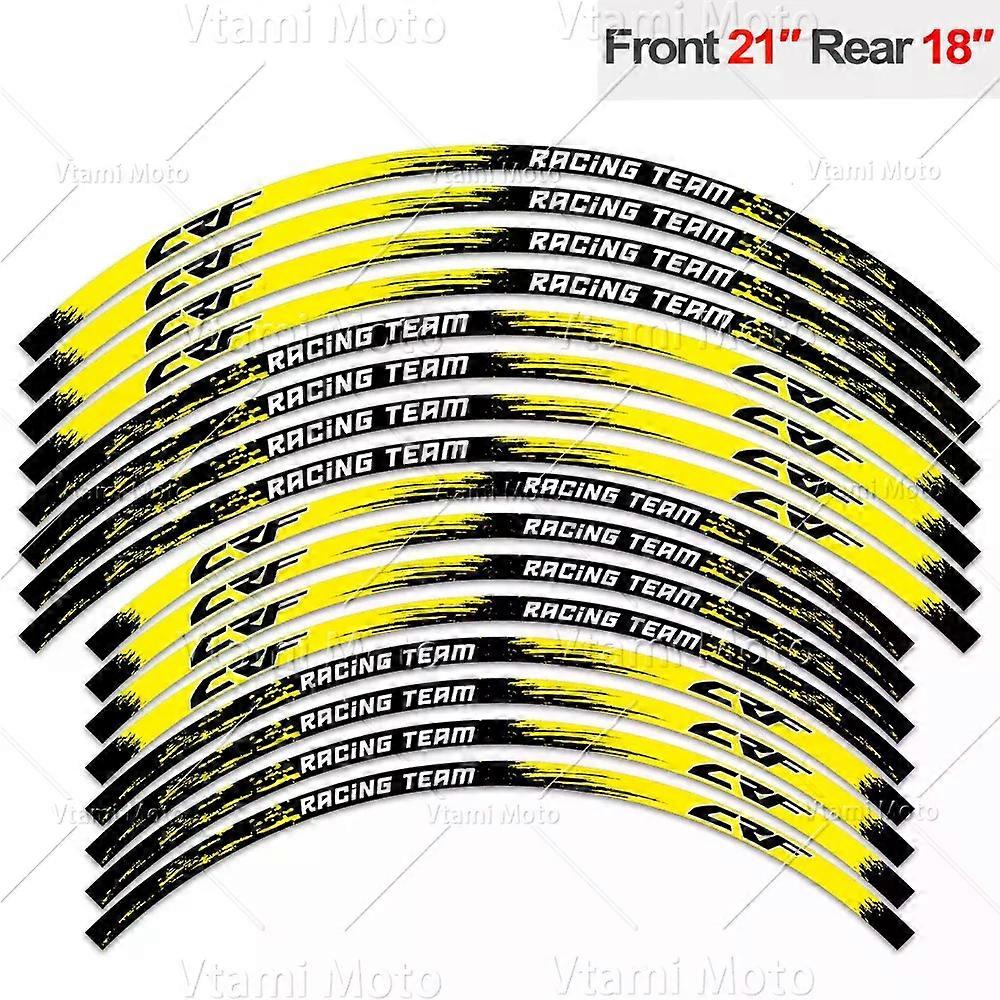 Autocollant de roue de moto réfléchissant Motocross Jante Stripe Décalcomanies pour CRF450R CRF300L CRF250R CRF400RX CRF125 CRF150