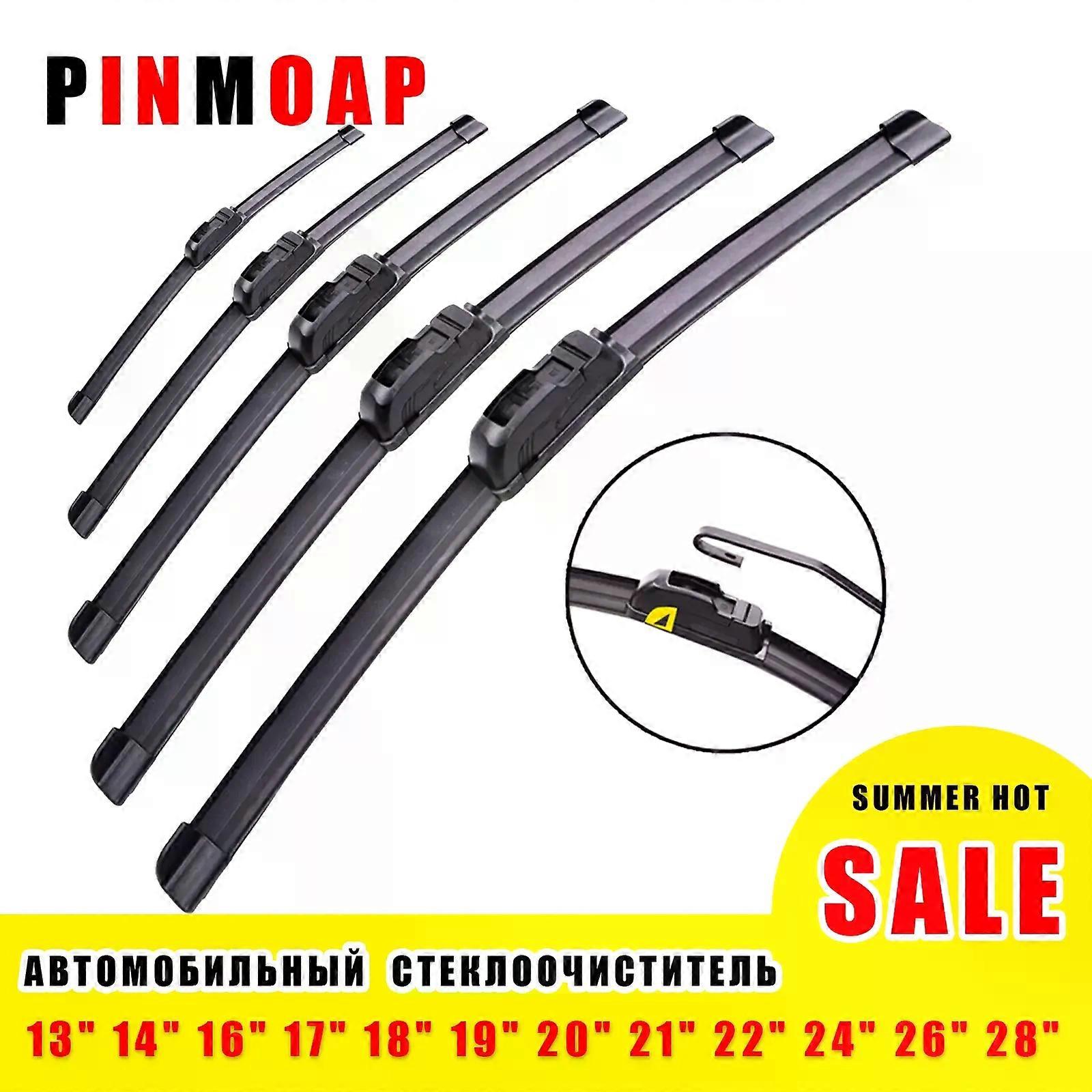 Car Windshield Wiper blades U-type Universal Soft Rubber Frameless Bracketless car wipers