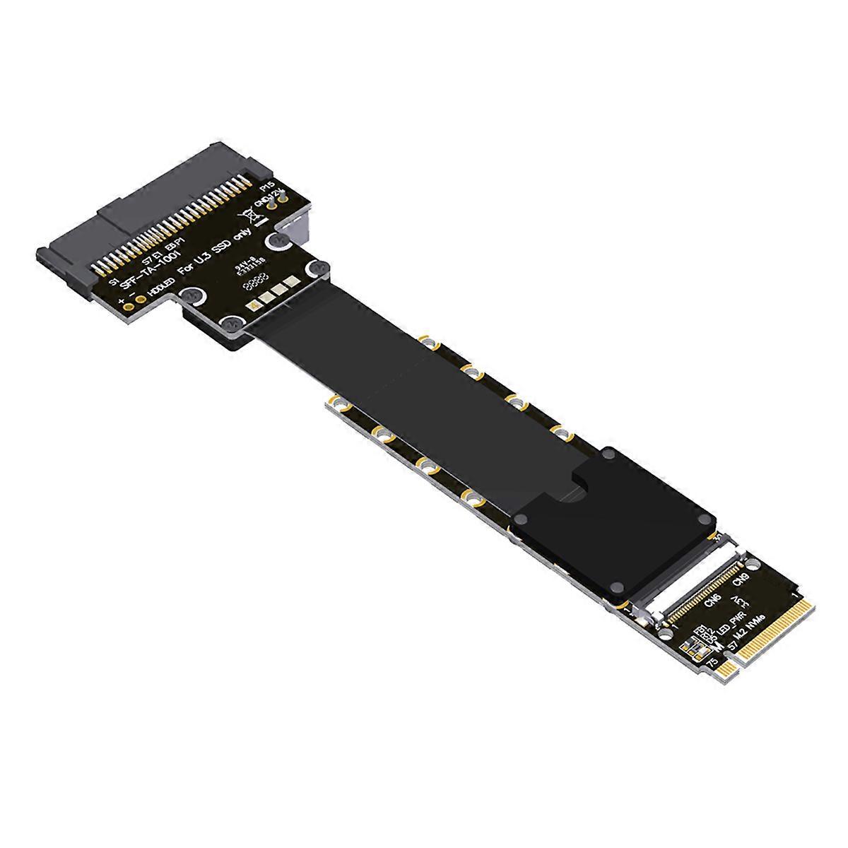 F47SM M.2 NVMe to U.3 SSD Extension Cable PCIe 5.0 50cm