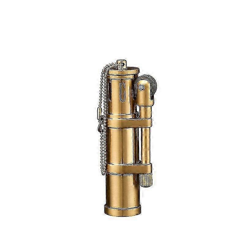 Vintage Kerosene Lighter, Reusable Windproof Trench Lighter, Cute Cool Lighters, Novelty Soft Flame Kerosene Metal Lighter For Men Dad Husband Best Gi