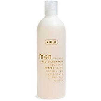 Ziaja - Mountain Pepper Men Gel & Shampoo - Sprchový gel a šampon 400ml