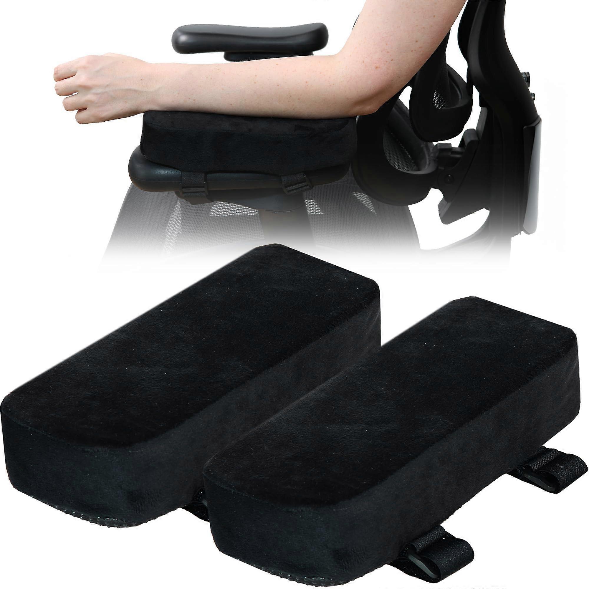 Thick Memory Foam Office Chair Arm Pads Ergonomic Desk Chair Arm Covers (Set of 2)