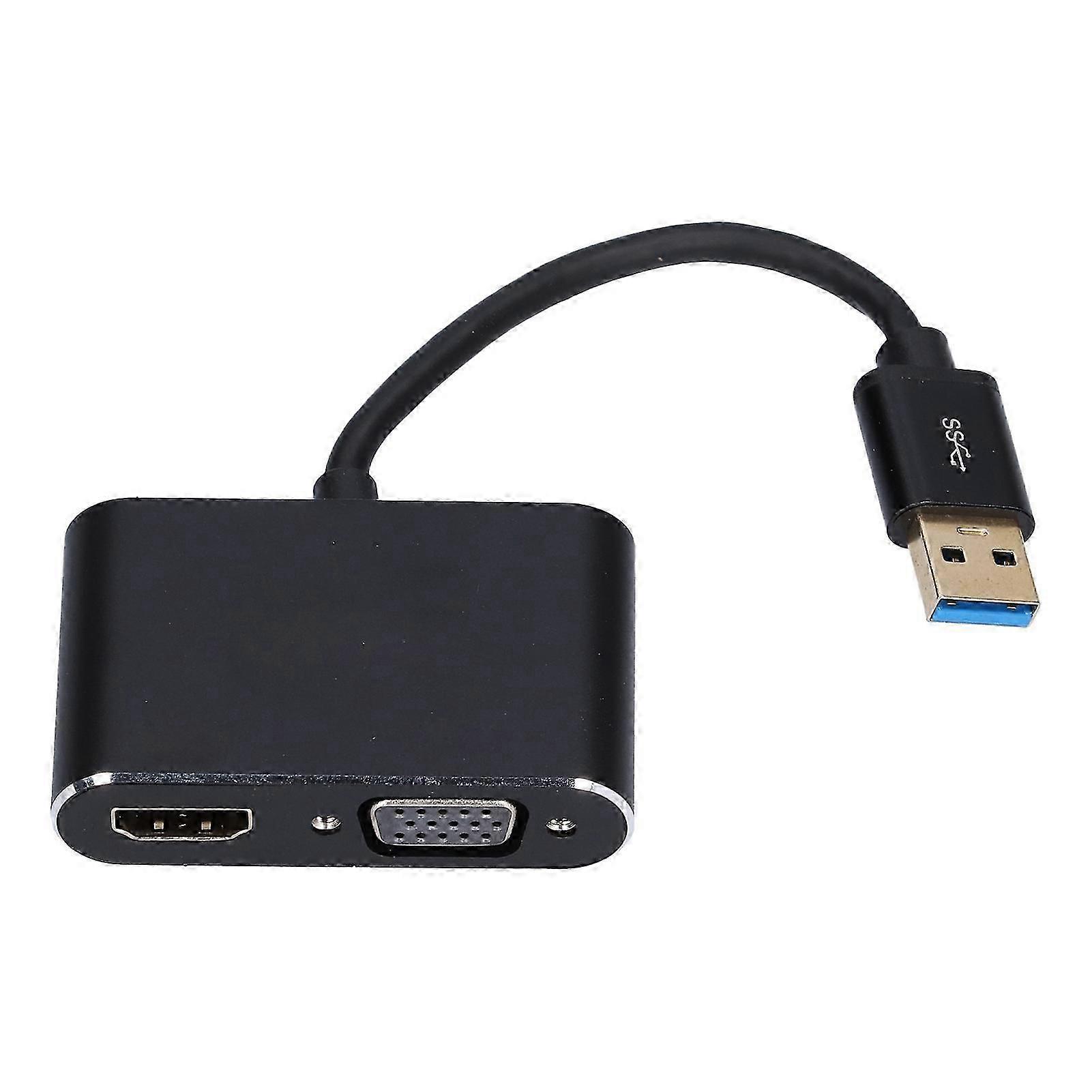 ONTEN USB3.0 to VGA Adapter Fast Transmission Efficient Heat Dissipation 4 Display Modes Display Converter for OS X XP