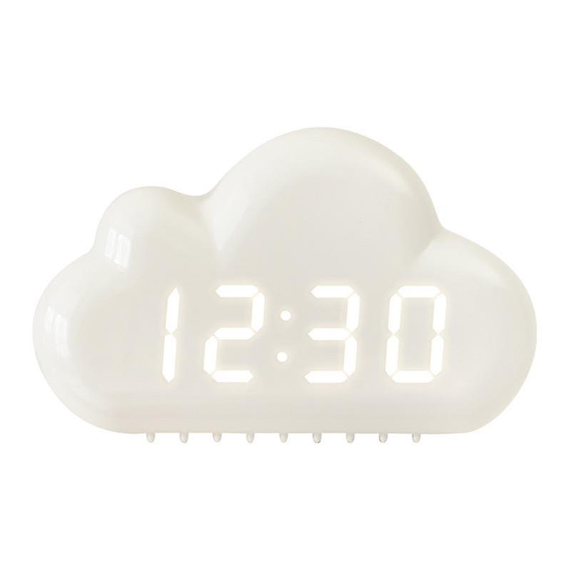 1966 Cute Cloud Shape Voice-activated LED Bedside Alarm Clock 2025