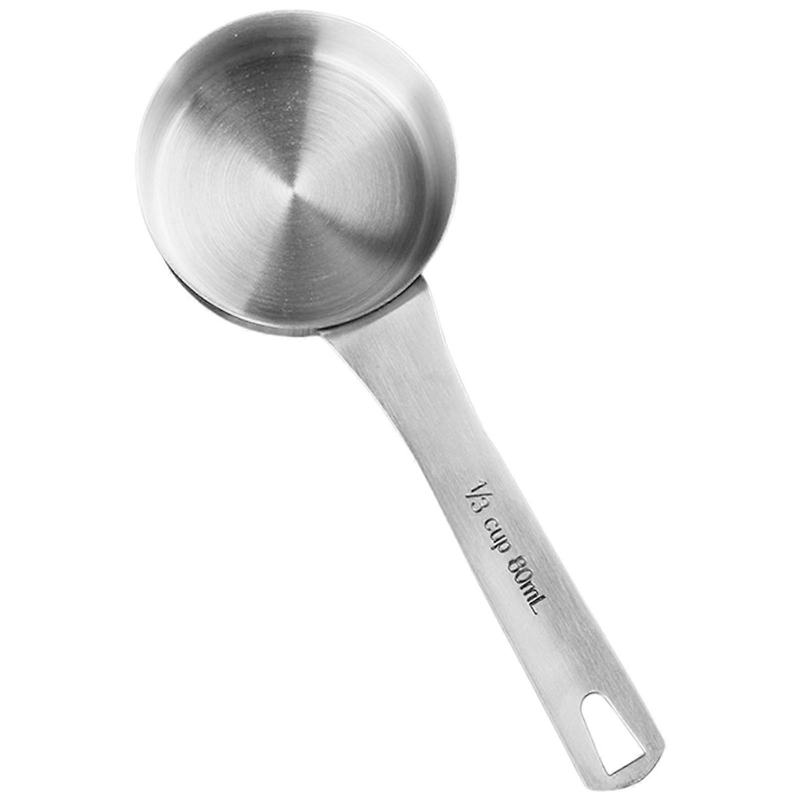 Measuring spoon made of stainless steel, teaspoon, tablespoon, 80 ml Ref: 2899