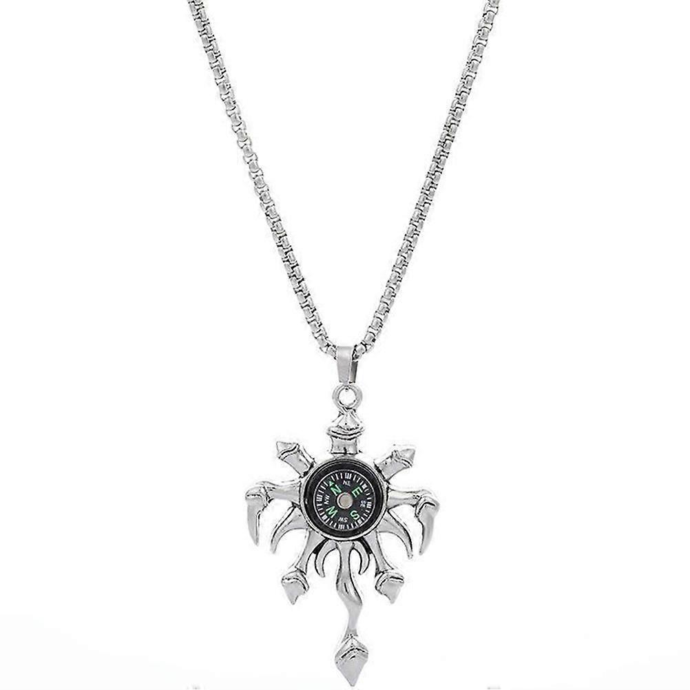 Handsome Titanium Steel Necklaces with Functional Compass for Men