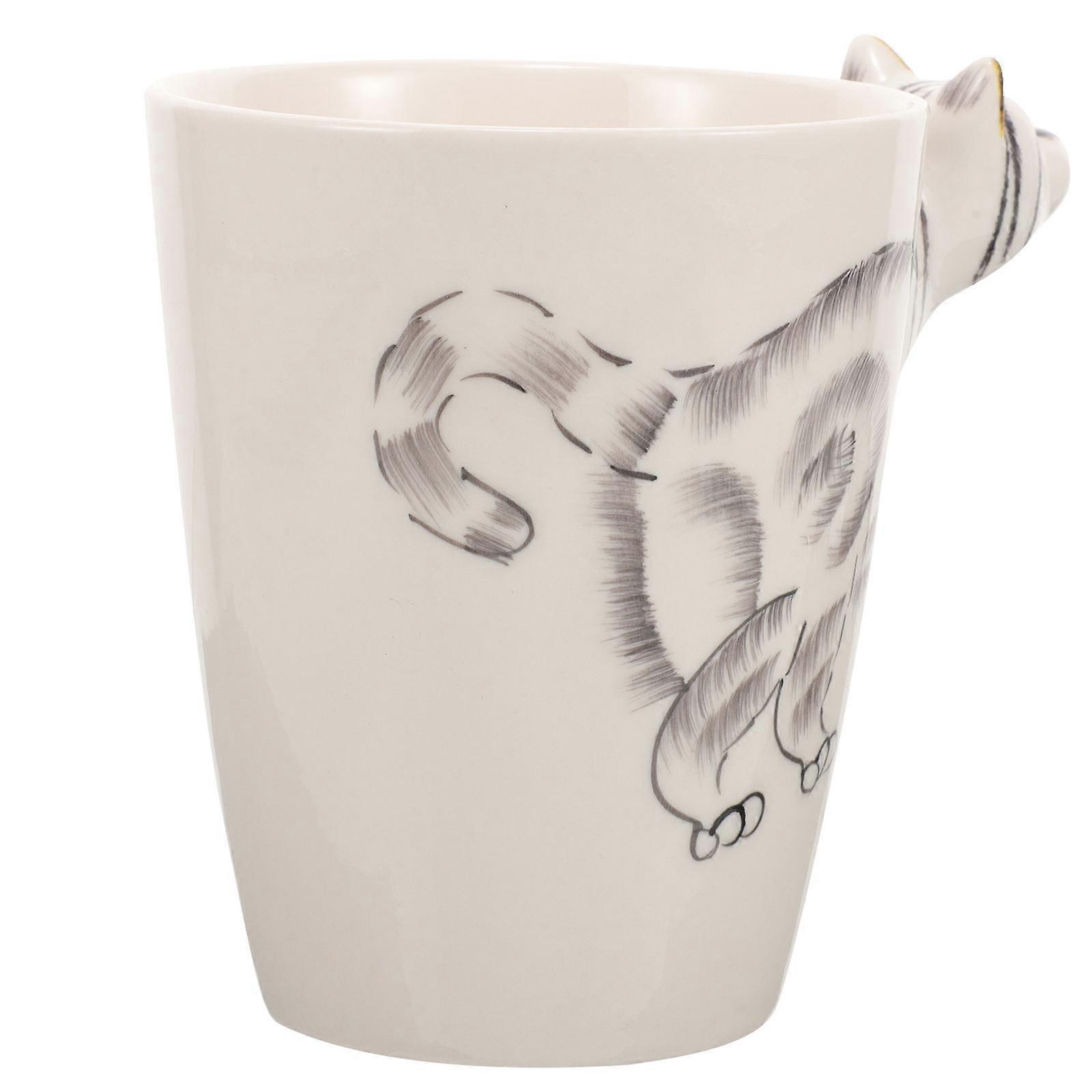 Zebra Vattenmugg Zebra Keramisk Mugg Dekorativ Mugg Delikat Mugg Handmålning Zebra Mugg (Random Stil)